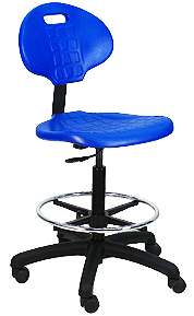 NEW BenchPro Cleanroom Lab Drafting BLUE Chair / Stool  