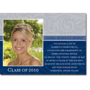  Noteworthy Collections   Graduation Invitations (Damask 