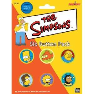  Simpsons Characters Button Set SSB07 Toys & Games