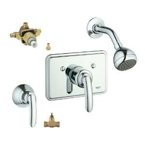  GROHE Talia Starlight Chrome 1 Handle Shower Faucet with 