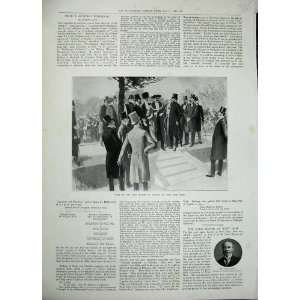   1896 Visit Lord Mayor London West Ham Park Men Print