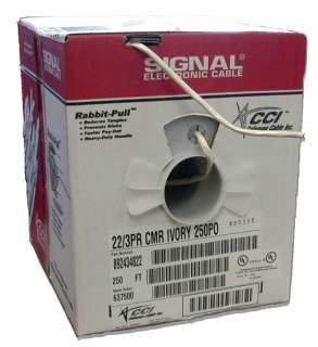 SIGNAL CABLE 22/3 PAIR WIRE 250 PULL BOX  