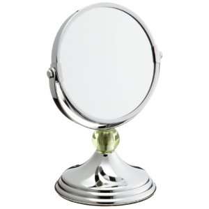 Taymor Chrome Mini Countertop Glamour Mirror with Lime Green Ball 
