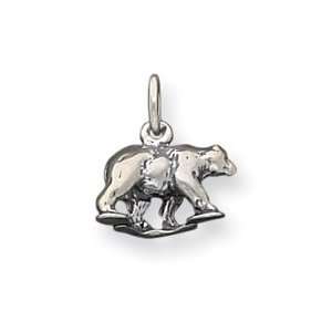  Sterling Silver Bear Charm   JewelryWeb Jewelry