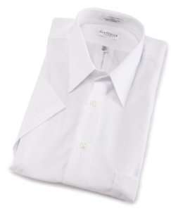 Men White VanHeusen Short Sleeve DRESS SHIRT All Sizes  