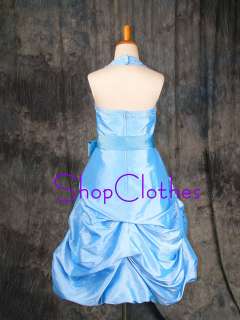 169 Blue Pageant Party dress Flower girl dress SZ 8  