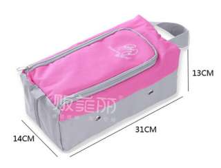 Pink Travel Shoe Tote Bag Case Carrier Holder Double Layer s03  