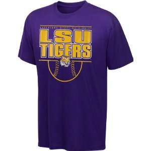  LSU Tigers Purple Comfortable Lead T Shirt Sports 