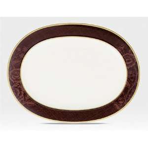  Mahogany Rose Oval Platter 14