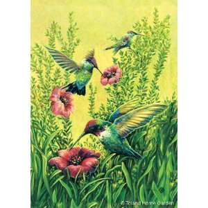  Toland, Hummingbirds In Flight Garden Flag, 12.5 x 18 