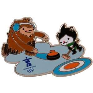  Vancouver 2010 Mascots Curling Collectible Pin Sports 