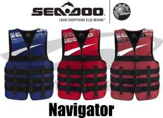 This listing is for one brand new SeaDoo Navigator Life Jacket Vest.