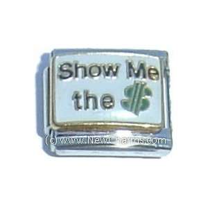  Show Me The Money Italian Charm Bracelet Jewelry Link 