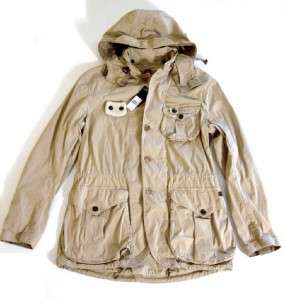 RALPH LAUREN POLO $395 khaki shearling trim wading safari jacket XL 