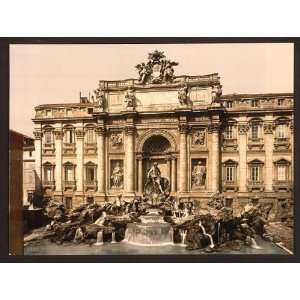   Photochrom Reprint of Fountain of Trevi, Rome, Italy