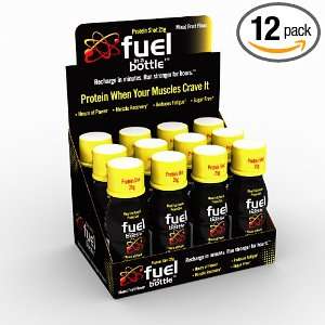 Fuel in a Bottle Power Shots Protein, Mixed Fruit Flavored, 2.5 Ounce 