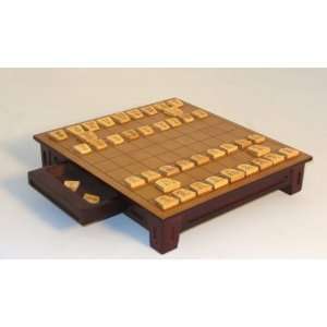  Deluxe Wood Shogi with Drawer Toys & Games