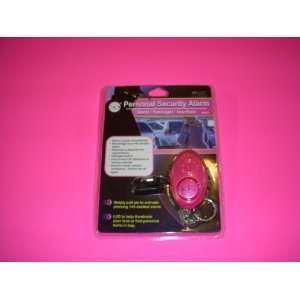  Personal Security Alarm Flashlight Key Chain   Pink 