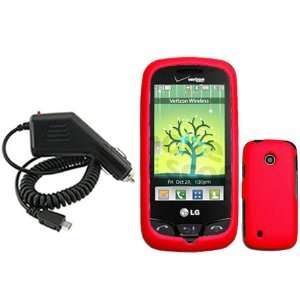  iNcido Brand LG Cosmos Touch VN270 Combo Rubber Red 
