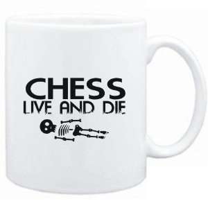 Mug White  Chess  LIVE AND DIE  Sports  Sports 