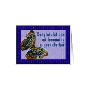  Congrats New Grandfather Cloisonne Butterfly Card Health 