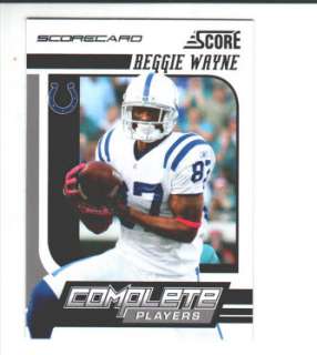 2011 Score Scorecard CP #16 Reggie Wayne Colts  