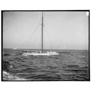  Columbia being towed to light ship