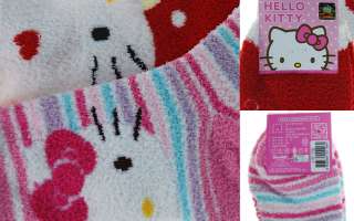 NEW 2 Pairs Hello Kitty Womens Soft Warm Bed Sleeping Socks Lovely 