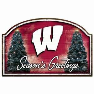  Wincraft Wisconsin Badgers 11X17 Wood Sign Seasons 