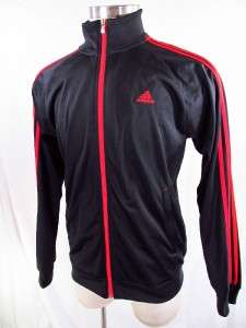   Essential 3 Stripe Track Top Jacket XL Black Red (3 shades of red