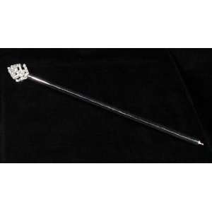  Silver and Sparkly Rhinestones Scepter or Wand for Princess 