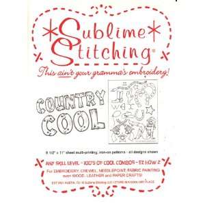  Embroidery Patterns Country Cool Arts, Crafts & Sewing
