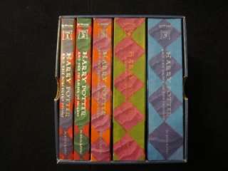 DDD Harry Potter Box Set Books 1   5 Collection J. K. Rowling, MINT 