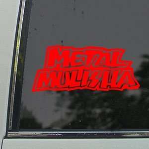  Metal Mulisha Logo Red Decal Car Truck Window Red Sticker 