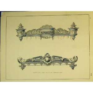   C1899 Architectural Design Cornices Arabian Bedsteads
