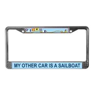 My Other Car is a Sailboat License Plate Frame by   