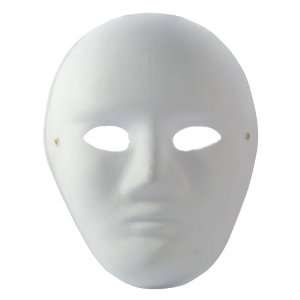  White Fiber Paper Man Ghost Masquerade Mask For halloween 