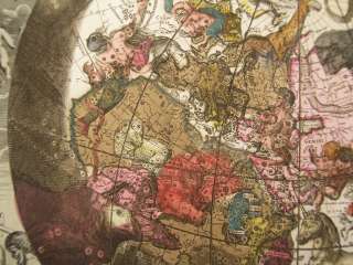 STAR MAP CONSTELLATIONS OLD WORLD CELLARIUS 1708 #C769S  