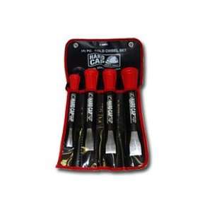  4pc. hand cap chisel set