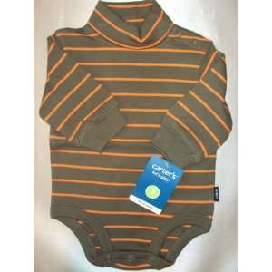   /Orange Long sleeve Cotton Knit Turtleneck Bodysuit 18 Months Baby