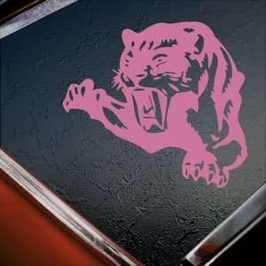  Cougar Pounce Mean Cat Growl Snarl Pink Decal Car Pink 