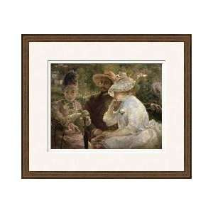  On The Terrace At Sevres Framed Giclee Print