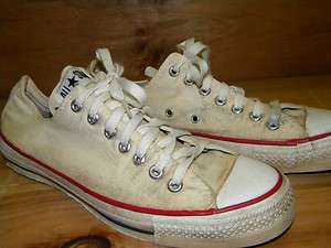 1980s Mens Converse low Sneakers Size 9 Square Label Made in USA 