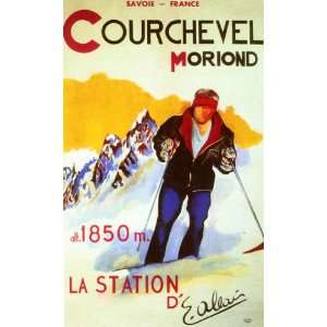  COURCHEVEL MORIOND SAVOIE FRANCE SKI WINTER SPORT TRAVEL 