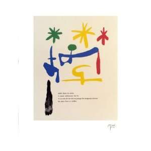    Illustrated Poems Parler Seul by Joan Miro, 18x24
