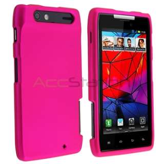 5in1 Rubber Hard Phone Case+Privacy LCD Cover SP For Motorola Droid 