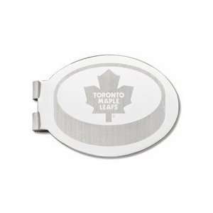   Maple Leafs Silver Plated Laser Engraved Money Clip