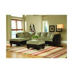  Royce 2 Tone Herbal Bella Microfiber Sectional