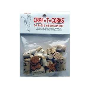  Hearts & Crafts Craf T Corks Stopper 36 pc Assorted (3 