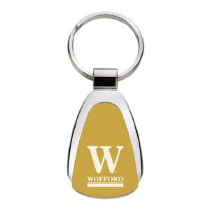  Wofford College   Teardrop Keychain   Gold Sports 